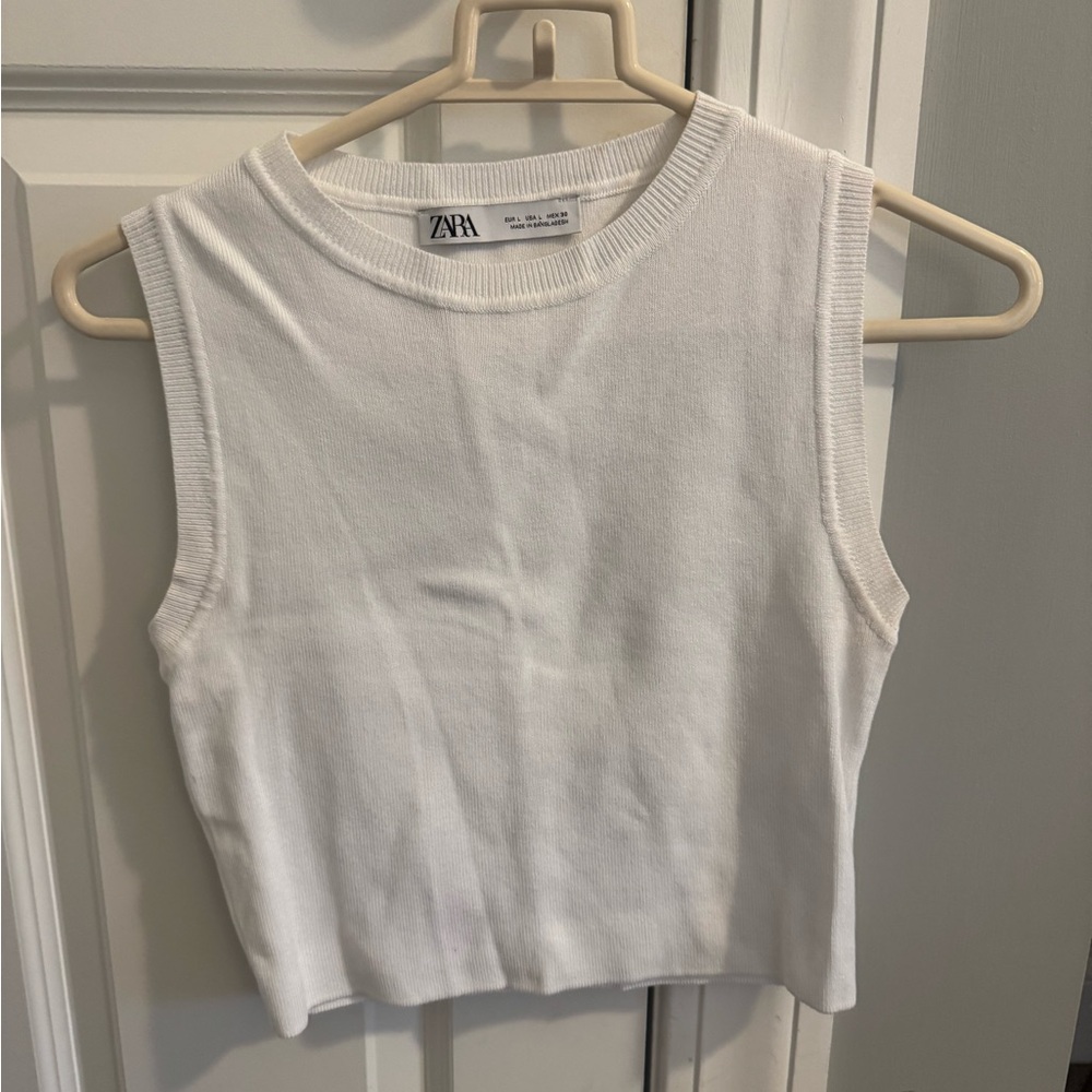 Zara Women's Classic White Tank Top
